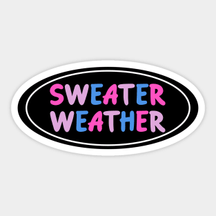 Sweater Weather - Bisexual Pride Sticker